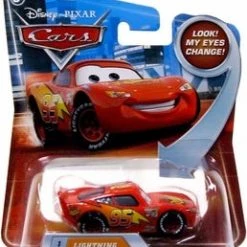 Disney / Pixar CARS Movie 1:55 Die Cast Lightning Mcqueen #1 W/ Lenticular Eyes!