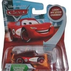 Disney / Pixar CARS Movie 1:55 Die Cast Radiator Springs Lightning Mcqueen #2 W/ Lenticular Eyes! Cars (Disney)