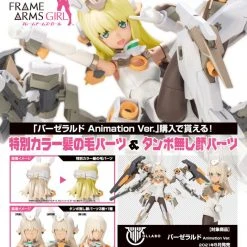 Frame Arms Model Kits Kotobukiya Frame Arms Girl X Megami Device Baselard (Animation Ver.) Model Kit FG087 W/ Bonus Face And Hair