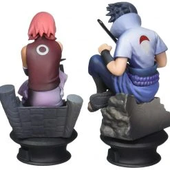 Megahouse Naruto Shippuden Sasuke And Sakura Chesspiece Collection Set Of 2 Pieces