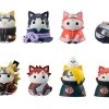Megahouse Naruto Nyaruto! Dawn Battle Rush Trading Figures Box Set Of 8