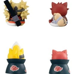 Megahouse Naruto Nyaruto! Dawn Battle Rush Trading Figures Box Set Of 8