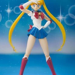 Bandai S.H. Figuarts Sailor Moon With Luna Action Figure 1st Edition W/ Bonus Face