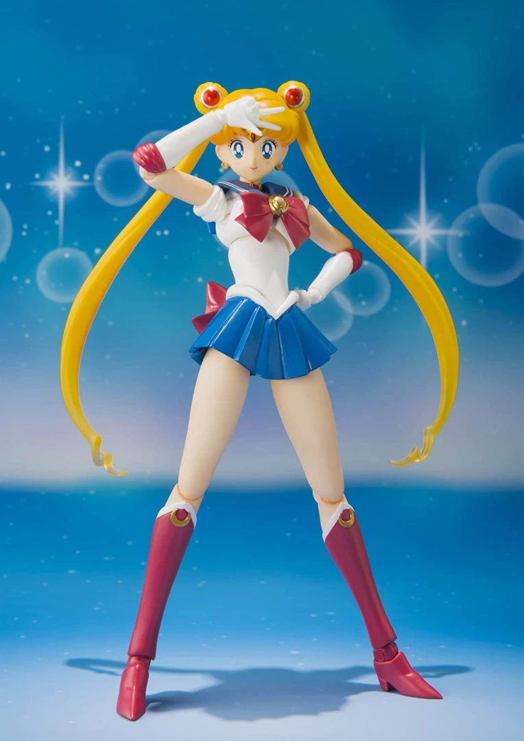 Bandai S.H. Figuarts Sailor Moon With Luna Action Figure 1st Edition W/ Bonus Face 4 Bandai S.H. Figuarts Sailor Moon With Luna Action Figure 1st Edition W/ Bonus Face