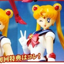 Bandai S.H. Figuarts Sailor Moon With Luna Action Figure 1st Edition W/ Bonus Face 14 Bandai S.H. Figuarts Sailor Moon With Luna Action Figure 1st Edition W/ Bonus Face