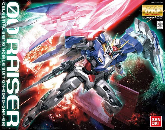 Bandai Gundam 1/100 MG 00 GN-0000+GNR-010 OO Raiser Celestial Being Model Kit 5 Bandai Gundam 1/100 MG 00 GN-0000+GNR-010 OO Raiser Celestial Being Model Kit