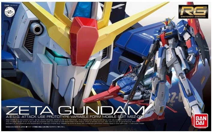 Bandai Gundam 1/144 RG #10 MSZ-006 Zeta Gundam Model Kit 6 Bandai Gundam 1/144 RG #10 MSZ-006 Zeta Gundam Model Kit
