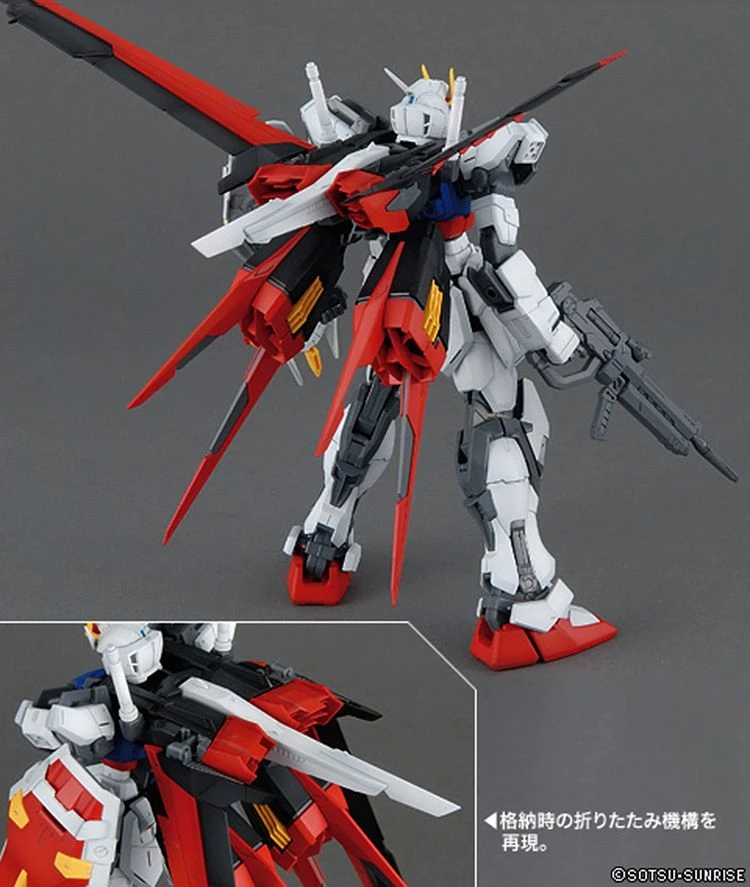 Bandai Gundam 1/100 MG Seed GAT-X105+AQM/E-X01 Aile Strike Gundam Ver. RM Model Kit 4 Bandai Gundam 1/100 MG Seed GAT-X105+AQM/E-X01 Aile Strike Gundam Ver. RM Model Kit