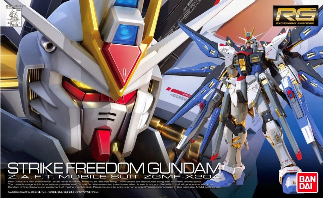Bandai Gundam 1/144 RG #14 Gundam Seed Destiny ZGMF-X20A Strike Freedom Gundam Model Kit 13 Bandai Gundam 1/144 RG #14 Gundam Seed Destiny ZGMF-X20A Strike Freedom Gundam Model Kit