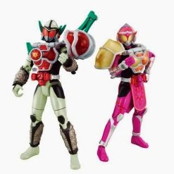 Bandai Masked Kamen Rider Gaim AC Kamen Rider Sigurd And Marika Cherry Energy And Peach Energy Arms PB03 Action Figure