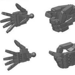 Bandai Gundam Builder Parts HD 1/144 MS Hand 01 EFSF Dark Gray BPHD-37 Model Kit