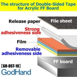 God Hand Godhand GH-DST-10 10mm Double-Stick Tape For Plastic Model Kit