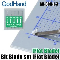 God Hand Godhand GH-BBH-1-3 Bit Flat Blades Set Of 5pcs For Plastic Model Kit