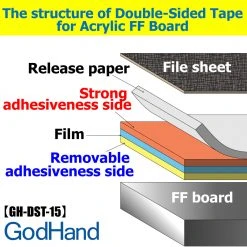 God Hand Godhand GH-DST-15 15mm Double-Stick Tape For Plastic Model Kit Other Model Kits/ Accessories