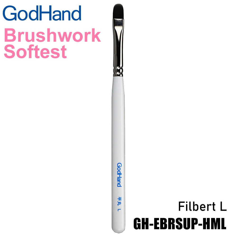 Other Model Kits/ Accessories God Hand Godhand GH-EBRSUP-HML Brushwork Softest Hobby Filbert Paint Brush L For Plastic Model Kit 3 Other Model Kits/ Accessories God Hand Godhand GH-EBRSUP-HML Brushwork Softest Hobby Filbert Paint Brush L For Plastic Model Kit