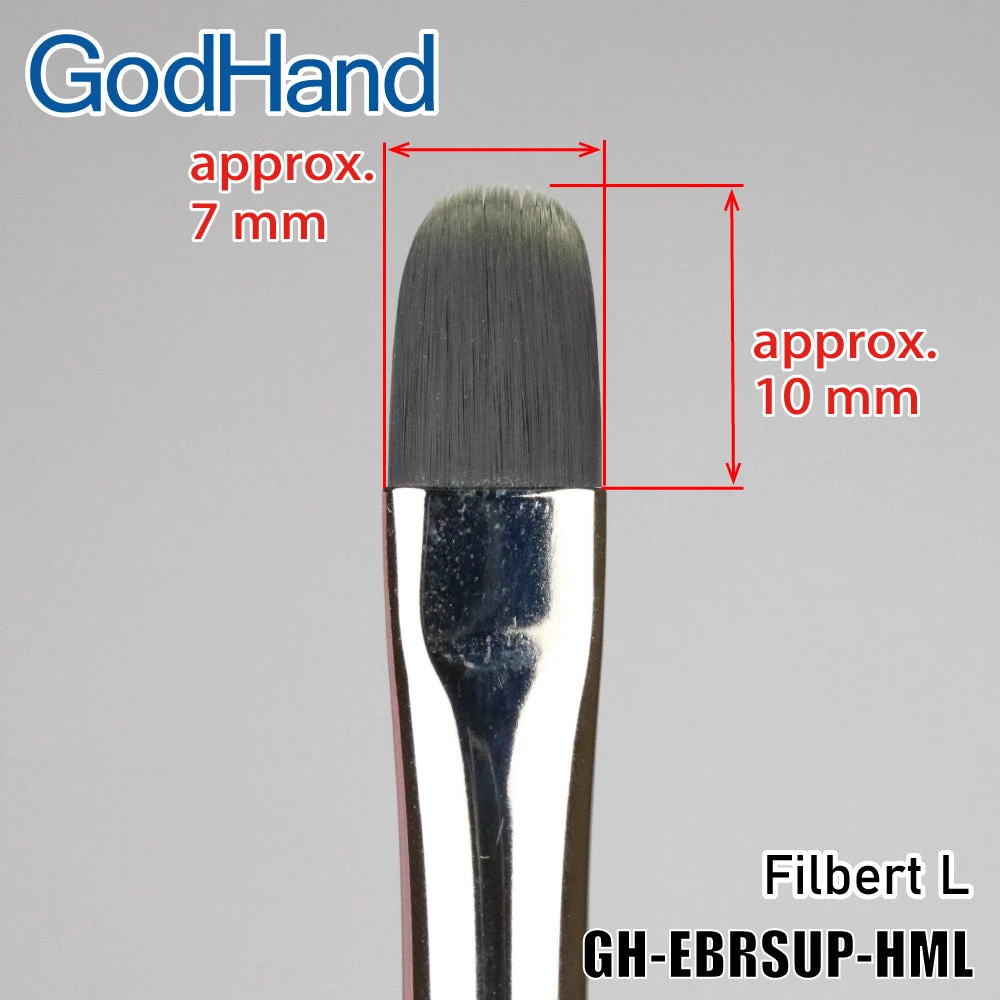 Other Model Kits/ Accessories God Hand Godhand GH-EBRSUP-HML Brushwork Softest Hobby Filbert Paint Brush L For Plastic Model Kit 4 Other Model Kits/ Accessories God Hand Godhand GH-EBRSUP-HML Brushwork Softest Hobby Filbert Paint Brush L For Plastic Model Kit