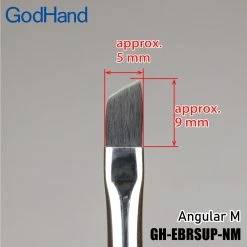 God Hand Godhand GH-EBRSUP-NM Brushwork Softest Hobby Angular Paint Brush M For Plastic Model Kit Other Model Kits/ Accessories