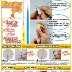 God Hand Godhand GH-EBRSYP-ML Brushwork Short Grip Point Brush L Paint Brush For Plastic Model Kit Other Model Kits/ Accessories 17 God Hand Godhand GH-EBRSYP-ML Brushwork Short Grip Point Brush L Paint Brush For Plastic Model Kit Other Model Kits/ Accessories