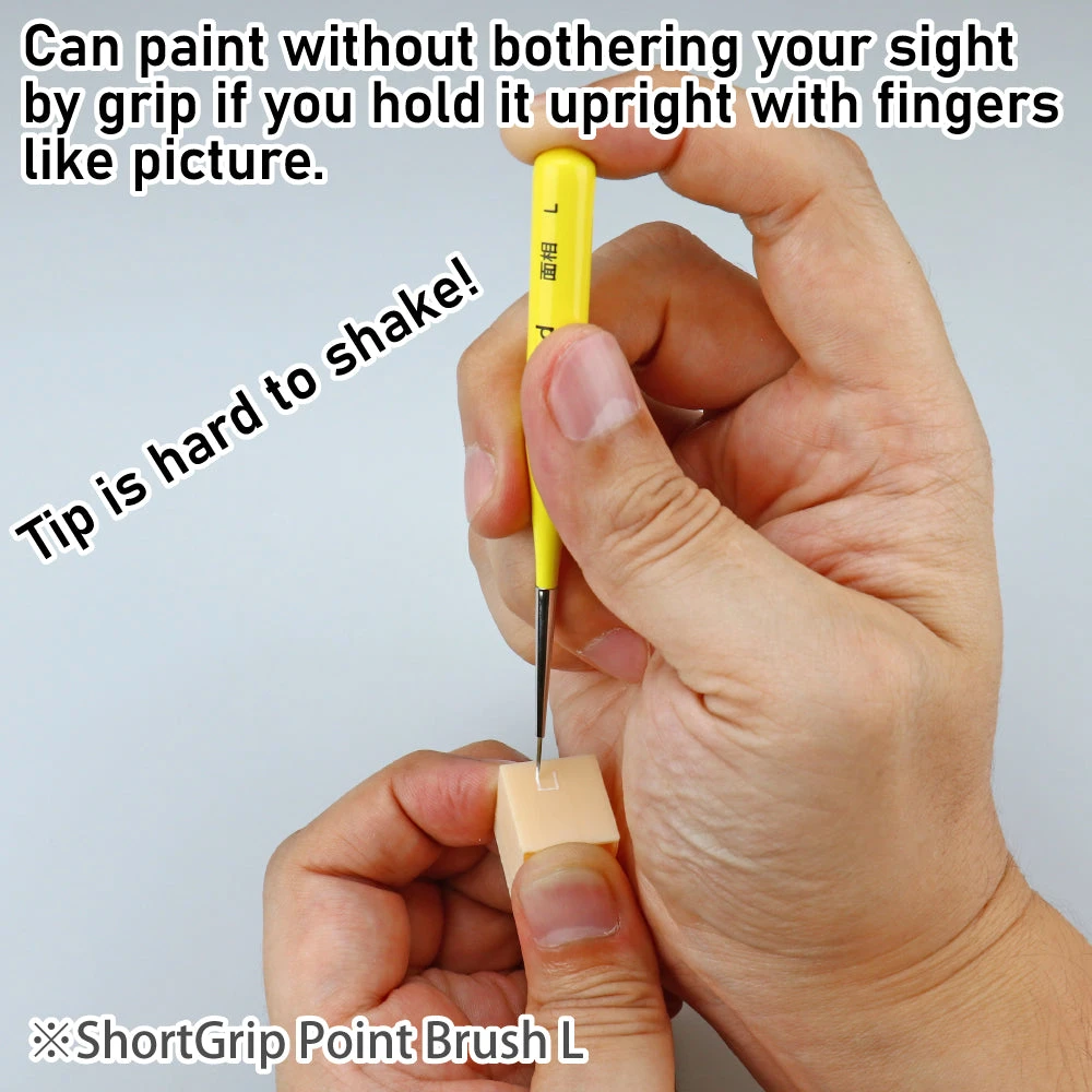 God Hand Godhand GH-EBRSYP-ML Brushwork Short Grip Point Brush L Paint Brush For Plastic Model Kit Other Model Kits/ Accessories 9 God Hand Godhand GH-EBRSYP-ML Brushwork Short Grip Point Brush L Paint Brush For Plastic Model Kit Other Model Kits/ Accessories