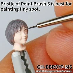 Other Model Kits/ Accessories God Hand Godhand GH-EBRSYP-MS Brushwork Short Grip Point Brush S Paint Brush For Plastic Model Kit