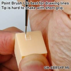 God Hand Godhand GH-EBRSYP-ML Brushwork Short Grip Point Brush L Paint Brush For Plastic Model Kit Other Model Kits/ Accessories 12 God Hand Godhand GH-EBRSYP-ML Brushwork Short Grip Point Brush L Paint Brush For Plastic Model Kit Other Model Kits/ Accessories