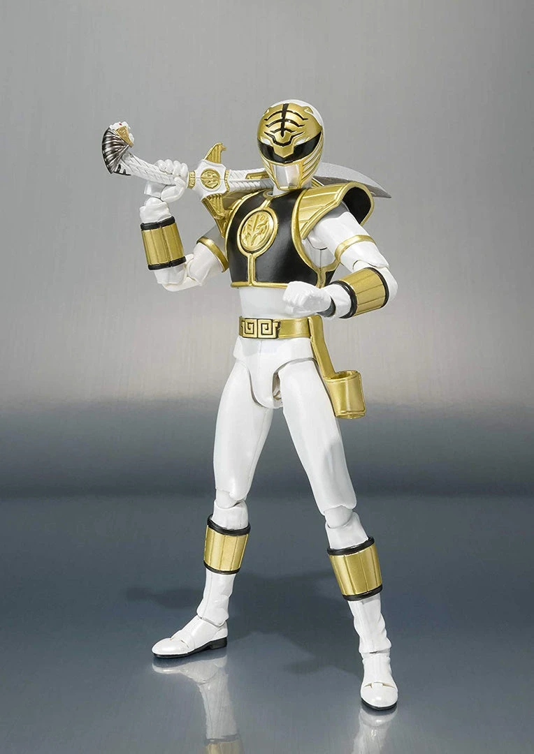 Bandai S.H. Figuarts Mighty Morphin Power Rangers White Ranger 10 Bandai S.H. Figuarts Mighty Morphin Power Rangers White Ranger