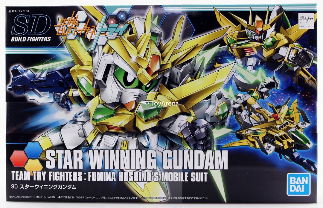 Bandai Gundam 1/144 HGBF #030 SDBF Star Winning Gundam Build Fighters Try Model Kit 6 Bandai Gundam 1/144 HGBF #030 SDBF Star Winning Gundam Build Fighters Try Model Kit