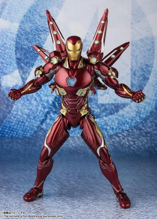 S. H. Figuarts Bandai S.H. Figuarts Avengers: Endgame Iron Man Mark L MK50 With Nano Weapon Set #2 Action Figure 3 S. H. Figuarts Bandai S.H. Figuarts Avengers: Endgame Iron Man Mark L MK50 With Nano Weapon Set #2 Action Figure