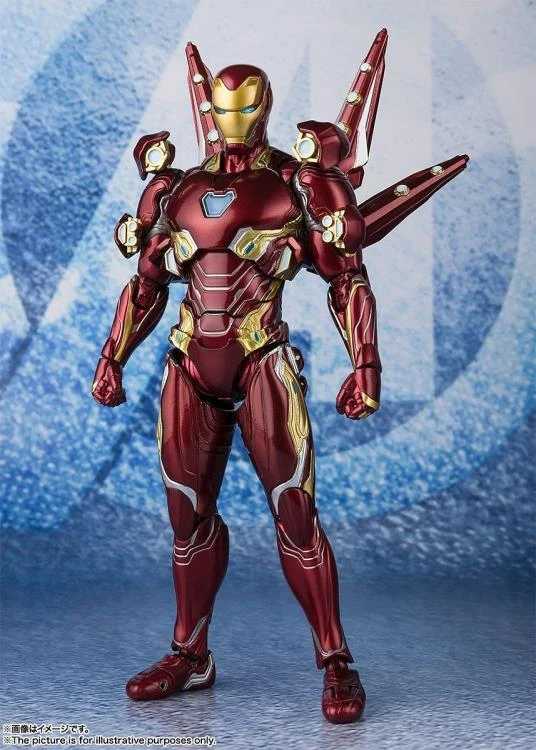S. H. Figuarts Bandai S.H. Figuarts Avengers: Endgame Iron Man Mark L MK50 With Nano Weapon Set #2 Action Figure 4 S. H. Figuarts Bandai S.H. Figuarts Avengers: Endgame Iron Man Mark L MK50 With Nano Weapon Set #2 Action Figure