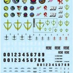 Bandai Gundam Decal #16 For 1/100 EFSF Earth Federation Space Force #1 MS Water Slide/Transfer Decals