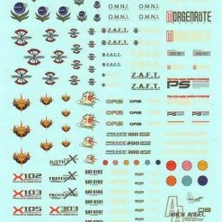 Bandai Gundam Decal #18 For 1/100 Gundam Seed Series MS Water Slide/Transfer Decals
