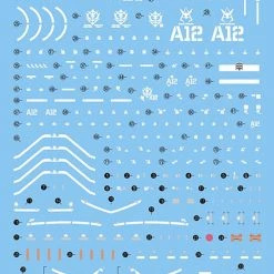 Bandai Gundam Decal #87 For 1/144 RG Real Grade MS-06S Zaku II Water Slide/Transfer Decals