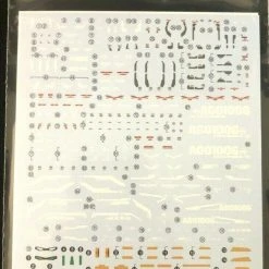 Bandai Gundam Decal #101 For 1/144 RG Real Grade MSZ-006 Zeta Gundam Water Slide/Transfer Decals
