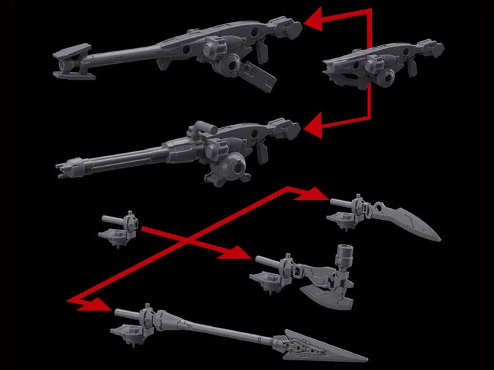 Bandai 30 Minutes Missions 30MM #W-02 1/144 Option Weapon Part Set 2 For Portanova Model Kit 3 Bandai 30 Minutes Missions 30MM #W-02 1/144 Option Weapon Part Set 2 For Portanova Model Kit