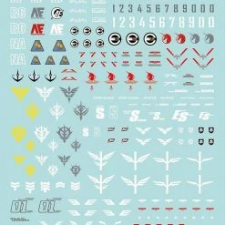 Bandai Gundam Decal #107 For Mobile Suit Gundam Unicorn Multiuse #1 Series MS Water Slide/Transfer Decals