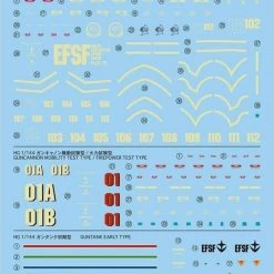 Bandai Gundam Decal #113 For 1/144 HG Mobile Suit Gundam The Origin Multiuse #2 Series MS Water Slide/Transfer Decals