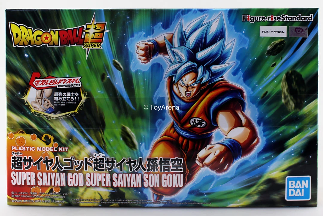 Bandai Figure-rise Standard Dragonball Super Super Saiyan God Super Saiyan Son Goku Plastic Model Kit 3 Bandai Figure-rise Standard Dragonball Super Super Saiyan God Super Saiyan Son Goku Plastic Model Kit