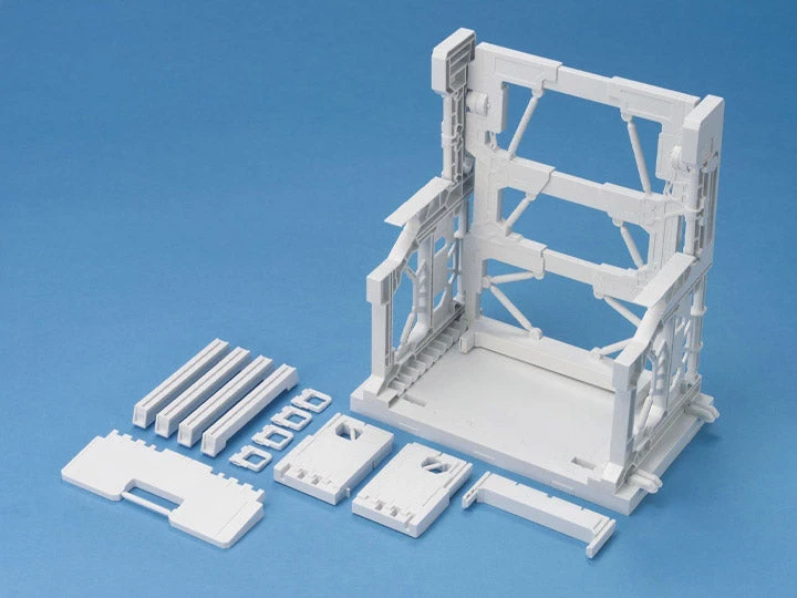 Bandai Gundam System Base #001 White Stand Model Kit 3 Bandai Gundam System Base #001 White Stand Model Kit
