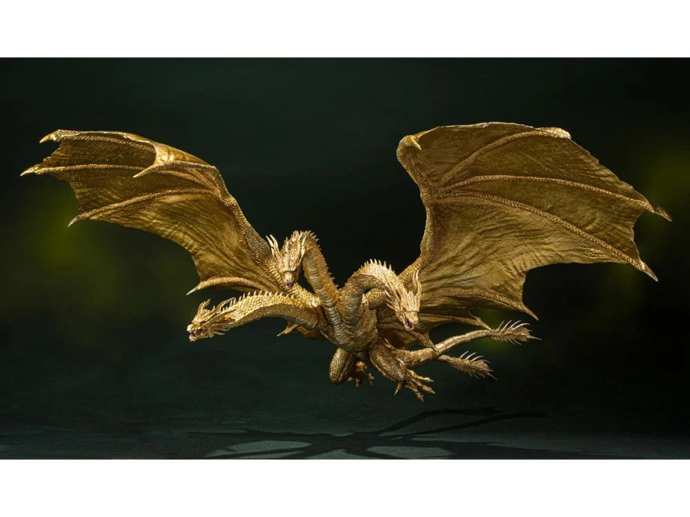 Bandai S.H. Monsterarts Godzilla: King Of The Monsters Ghidorah (Special Color Version) Action Figure 5 Bandai S.H. Monsterarts Godzilla: King Of The Monsters Ghidorah (Special Color Version) Action Figure