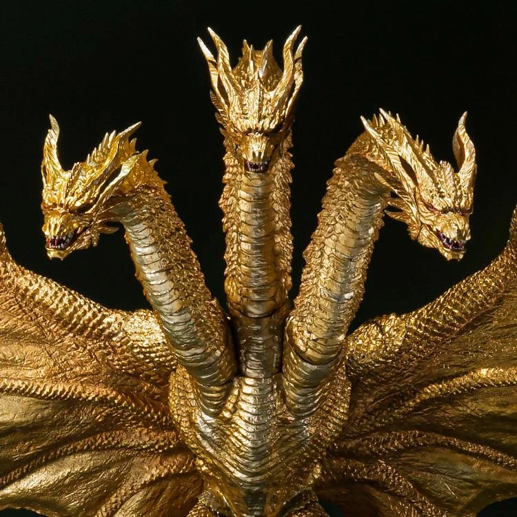 Bandai S.H. Monsterarts Godzilla: King Of The Monsters Ghidorah (Special Color Version) Action Figure 8 Bandai S.H. Monsterarts Godzilla: King Of The Monsters Ghidorah (Special Color Version) Action Figure