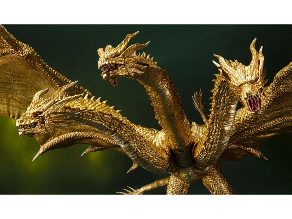Bandai S.H. Monsterarts Godzilla: King Of The Monsters Ghidorah (Special Color Version) Action Figure 7 Bandai S.H. Monsterarts Godzilla: King Of The Monsters Ghidorah (Special Color Version) Action Figure