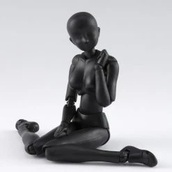 Bandai S.H. Figuarts Woman Female Body Chan Solid Black Color Ver. DX Set 2 Action Figure