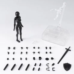 Bandai S.H. Figuarts Woman Female Body Chan Solid Black Color Ver. DX Set 2 Action Figure