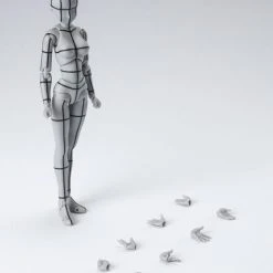 Bandai S.H. Figuarts Woman Female Body Chan (Wireframe) Gray Color Ver. Action Figure S. H. Figuarts
