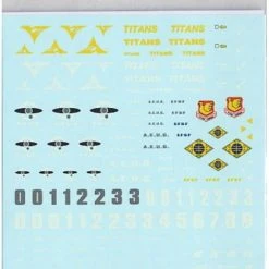 Bandai Gundam Decal #22 For 1/100 Mobile Suit Zeta Gundam Series Water Slide/Transfer Decals