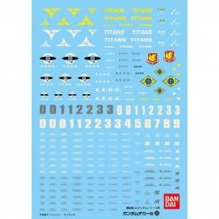 Bandai Gundam Decal #22 For 1/100 Mobile Suit Zeta Gundam Series Water Slide/Transfer Decals