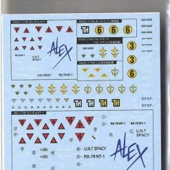 Bandai Gundam Decal #53 For 1/100 1/144 MG Master Grade HG High Grade MS Gundam 0080 Series Water Slide/Transfer Decals