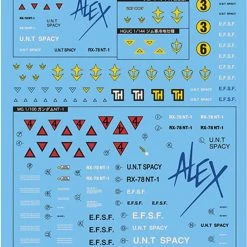 Bandai Gundam Decal #53 For 1/100 1/144 MG Master Grade HG High Grade MS Gundam 0080 Series Water Slide/Transfer Decals