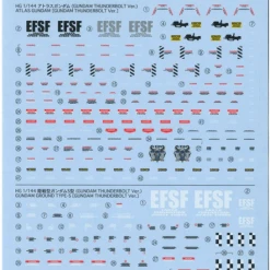 Bandai Gundam Decal #114 For Mobile Suit Gundam Thunderbolt Multiuse #1 MS Water Slide/Transfer Decals