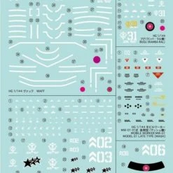 Bandai Gundam Decal #119 For 1/144 HG Mobile Suit Gundam The Origin Multiuse #3 Series MS Water Slide/Transfer Decals